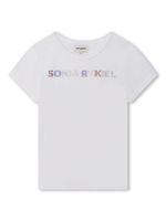 SONIA RYKIEL ENFANT t-shirt en coton à logo strassé - Blanc