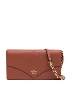 MCM large Diamond leather crossbody bag - Marron