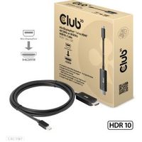 CLUB3D MiniDisplayPort 1.4 to HDMI 4K120Hz or 8K60Hz HDR10+ Cable M/M 1.8m / 6ft - thumbnail