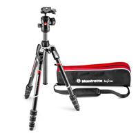 Manfrotto Befree Reistatief Kit, Befree Carbon., zwart/rood