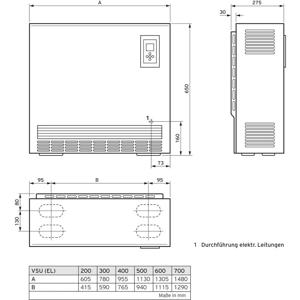 Vaillant VSU 700/5 Elektrische warmte-opslag Wit