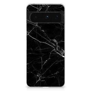 Google Pixel 8 Pro TPU Siliconen Hoesje Marmer Zwart - Origineel Cadeau Vader