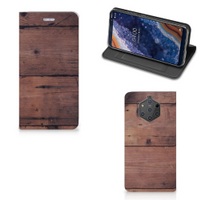 Nokia 9 PureView Book Wallet Case Old Wood - thumbnail