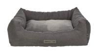 TRIXIE Liano bed voor honden, vierkant, 120 × 90 cm, grijs - 37983
