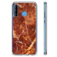 Huawei P30 Lite Anti-Shock Hoesje Marmer Bruin