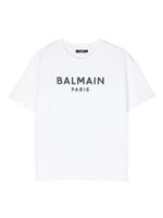 Balmain Kids t-shirt à logo imprimé - Blanc - thumbnail