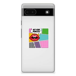 Google Pixel 6A Silicone Back Cover Popart Princess