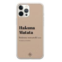 iPhone 12 Pro Max siliconen hoesje - Hakuna matata