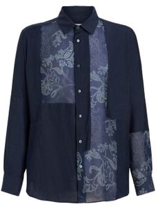 ETRO chemise à fleurs - Bleu