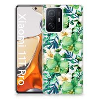 Xiaomi 11T | 11T Pro TPU Case Orchidee Groen - thumbnail