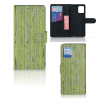 OPPO Find X3 Pro Book Style Case Green Wood