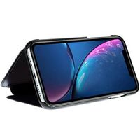 Luxury Series Mirror View iPhone XR Flip Case - Zwart - thumbnail