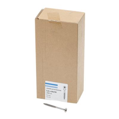 Spaanplaatschroef roestvaststaal A2 platkop torx-25 5.0X60/35 deeldraad (200) Spaanplaatschroef roestvaststaal A2 platkop torx-25 5.0X60/35 deeldraad (200)