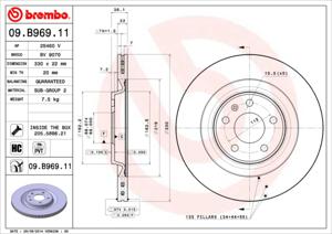 Remmenset, remschijf BREMBO, Remschijftype: Binnen geventileerd, Inbouwplaats: Achteras: , u.a. für Audi, VW