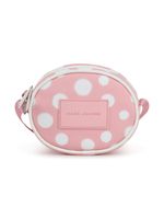 Marc Jacobs Kids sac en cuir à bandoulière à pois - Rose