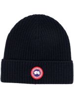 Canada Goose bonnet Arctic Disc en laine à ornements - Bleu