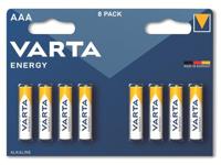 Varta 4103 AAA alkaline batterijen, blauw, 8 stuks