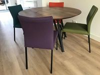 Set van 4 leren eetkamerstoelen - diverse kleuren leer - Echt leer, Modern, ontdek de vele Leersoorten en Kleuren bij ShopX