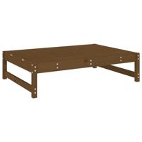 vidaXL Tuinvoetenbank 120x80 cm massief grenenhout honingbruin, poef, hocker, voetenbankje buiten, voetensteun, voetenbankje, hocker poef