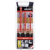 Alpen MultiCut 100803100 Carbide Multifunctionele boorset 3-delig 5 mm, 6 mm, 8 mm 1/4 (6.3 mm) 1 set(s)