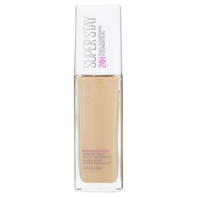 Maybelline SuperStay Full Coverage Foundation - 036 Warm Sun - Super Dekkende, Langhoudende Foundation met Matte Finish - 30 ml
