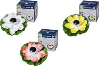 FIAP 3206-5 SOLAR ACTIVE WaterLily 3er SET Decoratieve lamp op zonne-energie Set van 3 stuks LED LED vast ingebouwd Wit