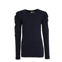 NAME IT MINI fijngebreide longsleeve NMFKABEXI met biologisch katoen donkerblauw