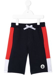 Aigner Kids short à patch logo - Bleu