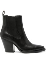 Ash bottines Elmi 85 mm en cuir - Noir