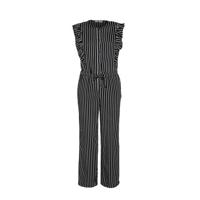 WE Fashion gestreepte jumpsuit zwart/wit