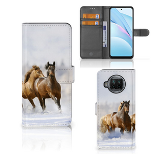 Xiaomi Mi 10T Lite Telefoonhoesje met Pasjes Paarden