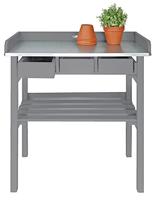 Esschert Design Plantentafel, tuintafel in grijs, ca. 79 cm x 38 cm x 82 cm