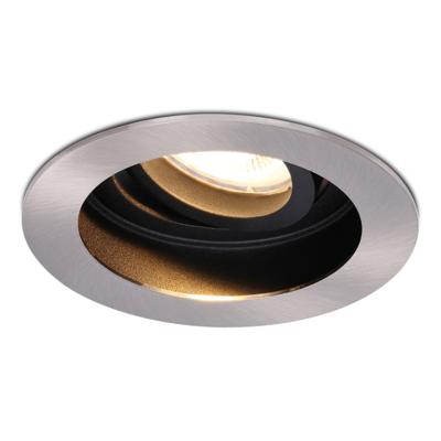 Mesa LED inbouwspot - GU10 4 Watt 345 lumen - 2700K Warm wit - Dimbaar - verzonken - Rond - Kantelbaar - IP20 Voor binnen - RVS Mesa LED inbouwspot - GU10 4 Watt 345 lumen - 2700K Warm wit - Dimbaar - verzonken - Rond - Kantelbaar - IP20 Voor binnen - RVS