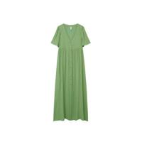 Mango maxi blousejurk met textuur groen