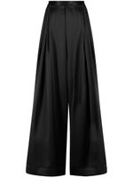 Goen.J pantalon ample à design plissé - Noir