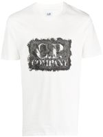 C.P. Company t-shirt en coton à logo imprimé - Blanc - thumbnail