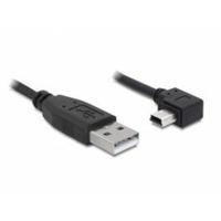 Delock Kabel USB 2.0-A mannelijk > USB mini-B 5pin connector hoek 0,5 m