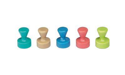 Maul Magneet 6168499 (Ø x h) 12 mm x 16 mm Kegel Roze, Atlantic Blue, Turquoise, Lime, Sahara 10 stuk(s) 6168499