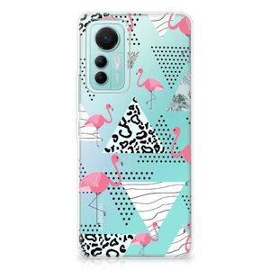 Xiaomi 12 Lite TPU Hoesje Flamingo Triangle