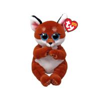 TY Beanie Babies Bellies Knuffel Vos Witt 15 cm - thumbnail