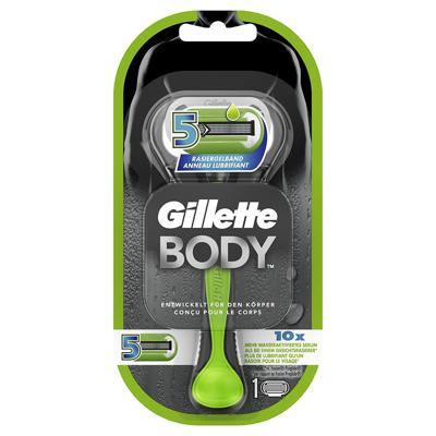 Gillette Body scheerapparaat voor mannen Groen, Grijs Gillette Body scheerapparaat voor mannen Groen, Grijs