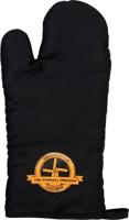 The Windmill ovenhandschoen 33 cm katoen zwart/oranje