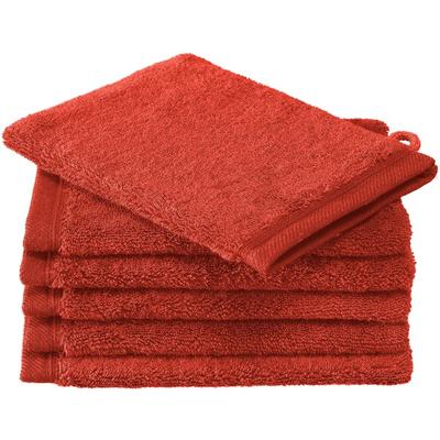 De Witte Lietaer washandjes Contessa 16 x 22 cm oranje 6 stuks