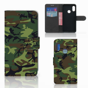 Xiaomi Mi A2 Lite Telefoon Hoesje Army Dark