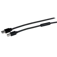 StarTech.com 15 m actieve USB 2.0 A-naar-B-kabel M/M - thumbnail