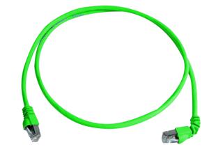 Telegärtner L00001A0156 RJ45 Netwerkkabel, patchkabel CAT 6A S/FTP 2.00 m Groen Vlambestendig, Halogeenvrij 1 stuk(s)