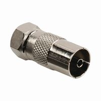 Nedis CSGB41952ME Satelliet- En Antenne-adapter F Female - Coax Female Metaal - thumbnail