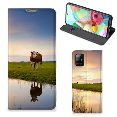 Samsung Galaxy A71 Hoesje maken Koe Samsung Galaxy A71 Hoesje maken Koe