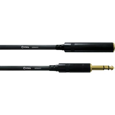 Cordial CFM7.5VK verlengkabel hoofdtelefoon 6.3 mm TRS jack 7.5m Cordial CFM7.5VK verlengkabel hoofdtelefoon 6.3 mm TRS jack 7.5m