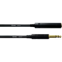 Cordial CFM7.5VK verlengkabel hoofdtelefoon 6.3 mm TRS jack 7.5m